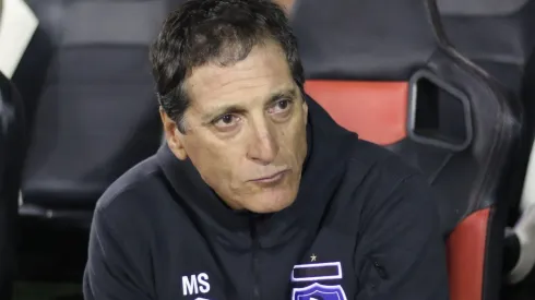 Mario Salas en el partido ante Cobresal.