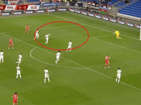 El insólito autogol en el partido de Gales con Bale protagonista