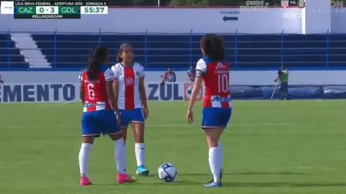 Las jugadoras de Chivas de Guadalajara fueron buenas actrices.