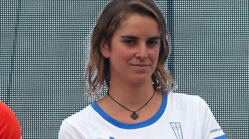 Consuelo Martin estuvo presente en la presentación de la camiseta 2019 de Universidad Católica