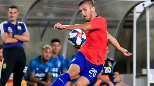 Diego Rubio ante Argentina. Tendrá una gran opción frente a Honduras.