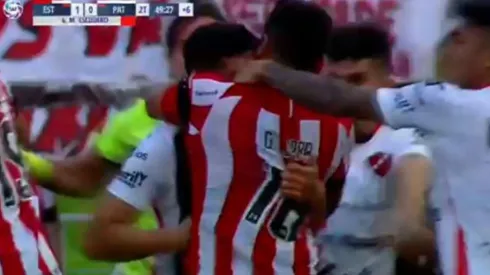 Gonzalo Jara recibió combos ante Patronato.