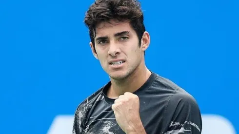 Cristian Garín celebra su paso a cuartos de final del ATP de Chengdu