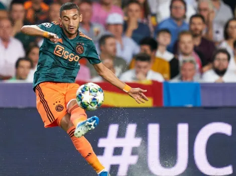 El golazo de Ziyech en la goleada del Ajax ante Valencia