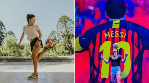La chilena Catalina Vega brilla en el show de Lionel Messi del Cirque du Soleil en Barcelona.