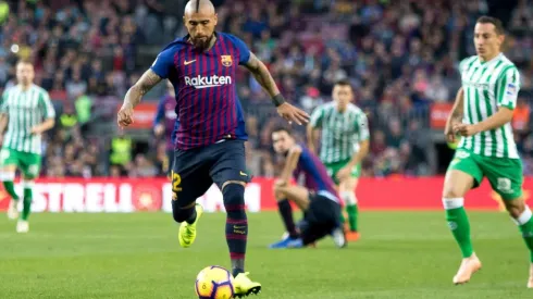 Arturo Vidal anotó un gol en el encuentro entre Barcelona y Betis