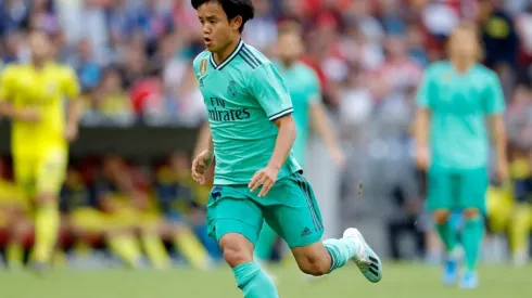 Kubo hizo la pretemporada con el Real Madrid.