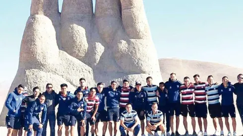 San Marcos aprovecha el largo viaje para fotografiarse.