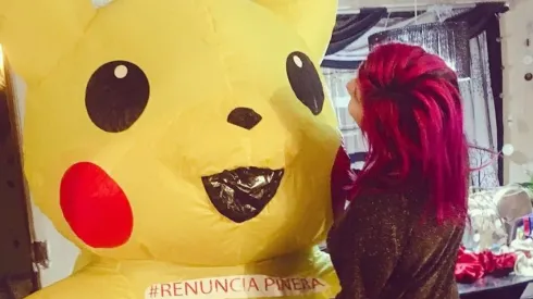 Pikachu revolucionó las marchas en Chile.
