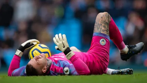 El portero del City cometió un flagrante error.