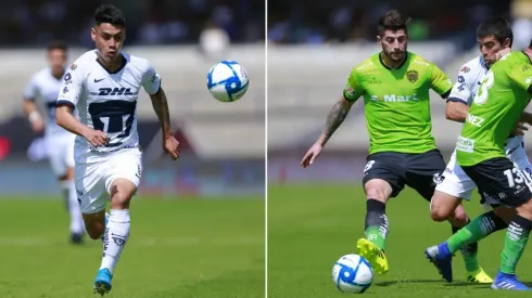 Mora y Sagal en el partido de hoy.