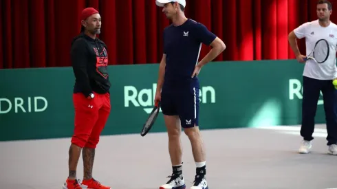 Murray dialogando de lo mejor con el Chino Ríos.