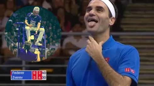 Federer y Zverev payaseando.