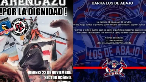 La Garra Blanca y Los de Abajo amenazaron con boicotear el reinicio del campeonato