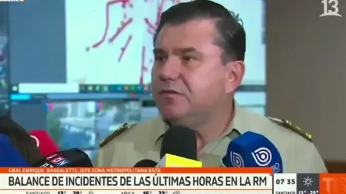 General compara actuar de Carabineros con quimioterapia