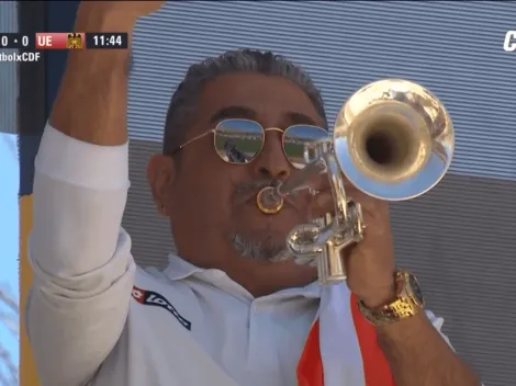 Bandita de Cobresal entona el "Chile despertó" frente a Unión Española