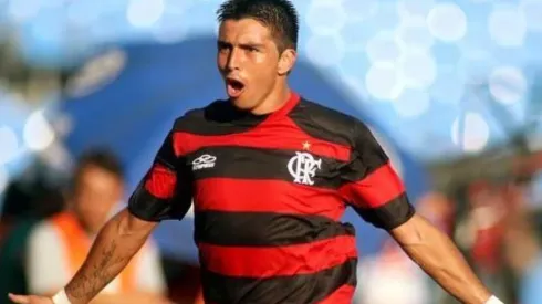 Fierro festeja el triunfo del Fla