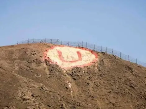 Hinchas de Alianza Lima pintan la insignia de Universitario