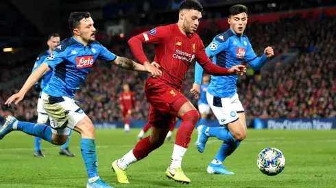 Liverpool frente al Napoli.