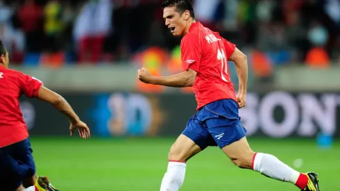 Mark González y su gol en el triunfo ante Suiza en Sudáfrica 2010.
