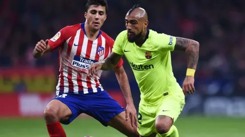 Vidal contra el Atlético.