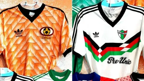 La camiseta naranja de Cobreloa y la tricolor de palestino destacan en el National Football Museum de Manchester