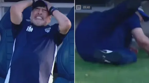 Diego antes y después del tropezón.