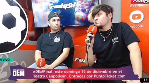Anubis y Blazzt anticiparon en RedGol el DEM Final en el Teatro Caupolicán.