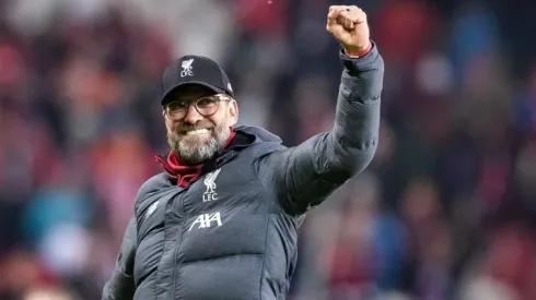 El técnico alemán celebrando la agónica victoria de sus dirigidos.