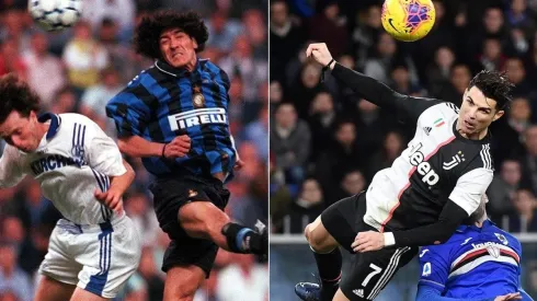 Tuvo que venir Cristiano Ronaldo para superar a Iván Zamorano como el rey de los aires. Dos cracks