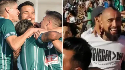 Vidal celebra el triunfazo de Rodelindo.