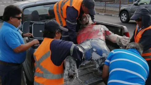 La imagen de la estatua