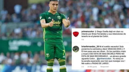 ¿Se olvida de Colo Colo? Brian Fernández quiere jugar en Colón