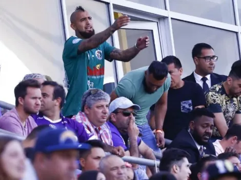 Vidal celebra en el Monumental ascenso de Rodelindo Román