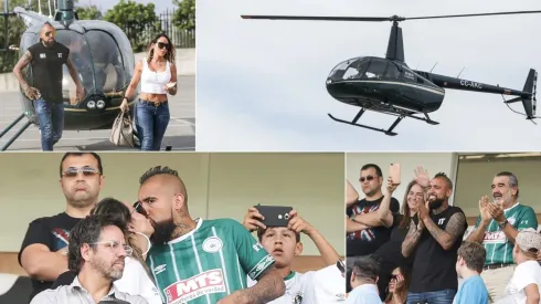 Arturo Vidal tuvo una aparición cinematográfica para ver el título del Rodelindo Román