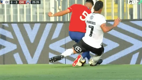 La entrada de Paredes a Nico Díaz.