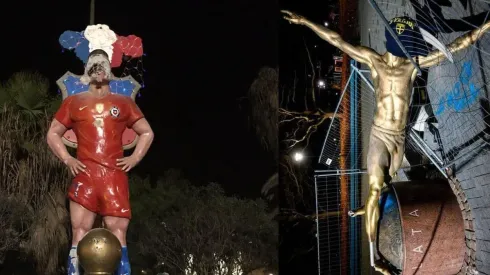 Ambas estatuas fueron destruidas en los últimos días.