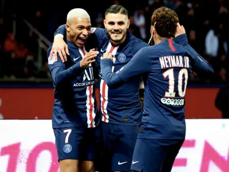PSG a semifinales de la Copa de la Liga: goleada y triplete de Icardi