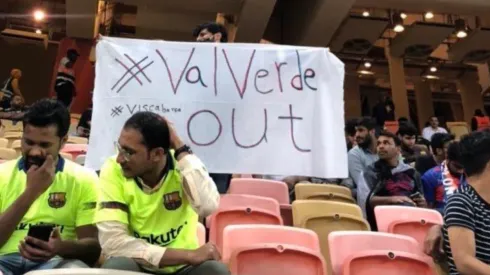 ¿Será por Vidal? Hinchas del Barcelona piden la salida de Ernesto Valverde en duelo ante Atlético de Madrid