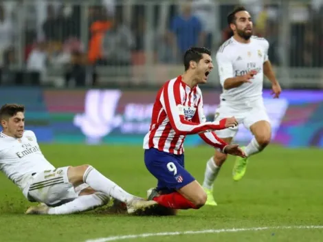 La patada de Valverde contra Morata en la final de la Supercopa