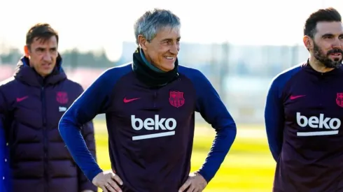 Setién ya dirige al Barcelona
