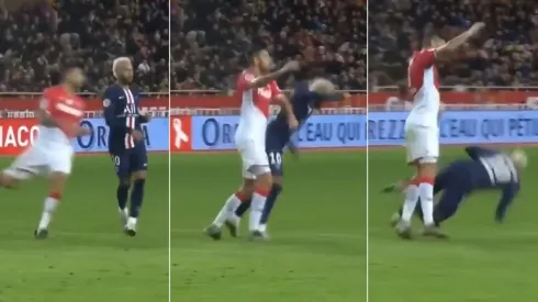 Maripán le cayó con todo a Neymar y Neymar le saco todo el provecho posible