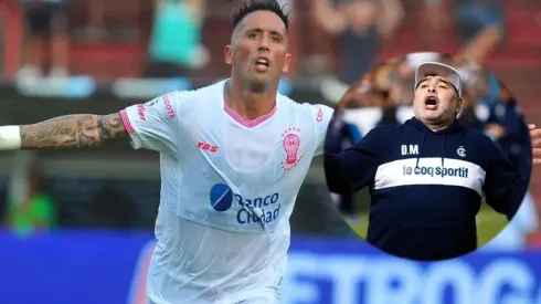 Lucas Barrios al Gimnasia de Maradona.