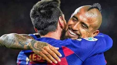 Arturo Vidal asistió a Messi en el único gol del triunfo de Barcelona sobre Granada