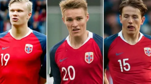 Las tres promesas del fútbol de Noruega.