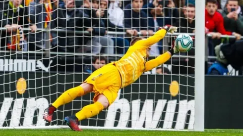 El portero alemán es la gran figura del partido.