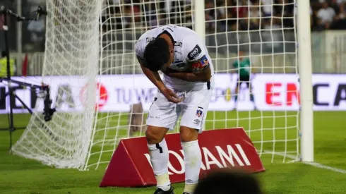 Esteban Paredes al momento de sentir el fuerte y agudo dolor.