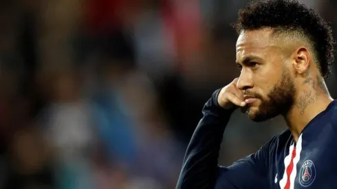 Neymar celebra un gol en el PSG