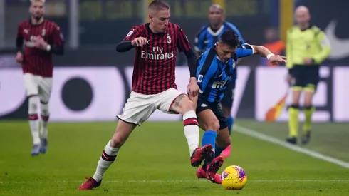 Alexis fue una de las figuras del clásico de Milán.