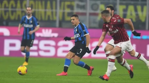 Alexis Sánchez fue titular ante el Milan en el heroico triunfo del Inter